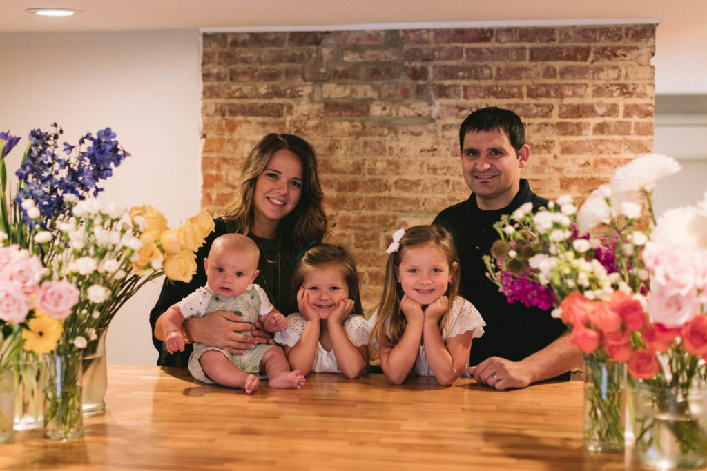 Sarah Postles and her family